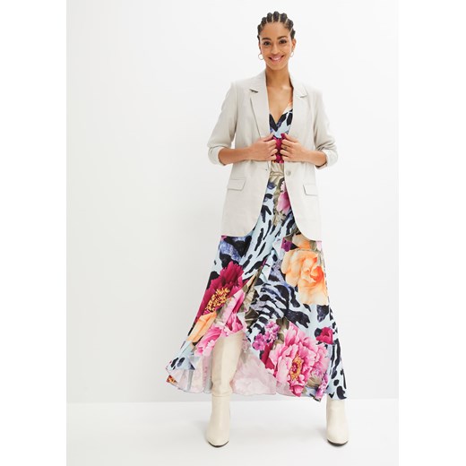 Sukienka z kwiatowym nadrukiem ze sklepu bonprix w kategorii Sukienki - zdjęcie 170615110