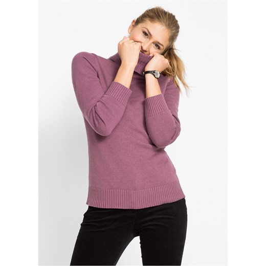 Sweter z golfem ze sklepu bonprix w kategorii Swetry damskie - zdjęcie 170615630