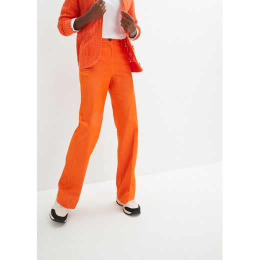 Spodnie z szerokimi nogawkami ze sklepu bonprix w kategorii Spodnie damskie - zdjęcie 170615744