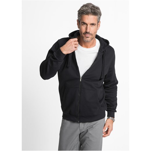 Bluza rozpinana z kapturem 48/50 (M) bonprix