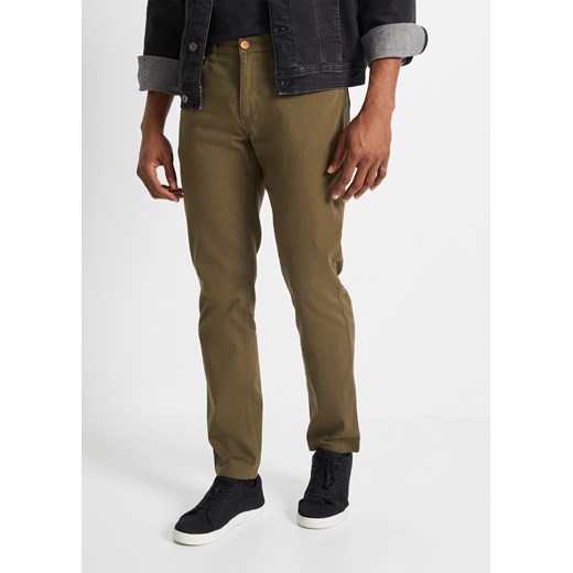 Spodnie ze stretchem Regular Fit Straight ze sklepu bonprix w kategorii Spodnie męskie - zdjęcie 170615894