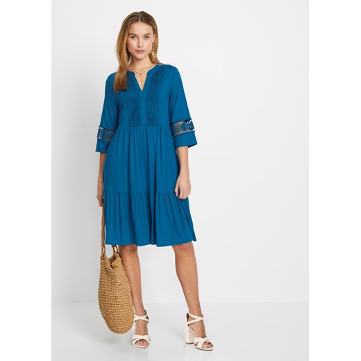 Sukienka tunikowa z koronką 36/38 bonprix