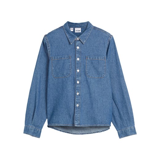 Bluzka dżinsowa dziewczęca ze sklepu bonprix w kategorii Koszule dziewczęce - zdjęcie 170617864
