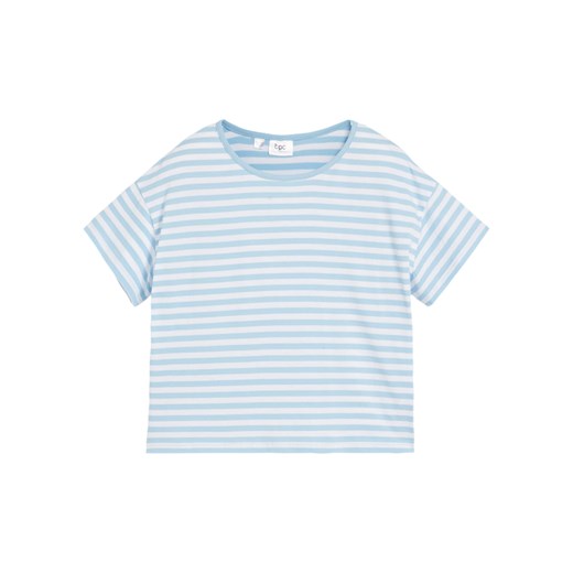 T-shirt dziewczęcy z bawełny organicznej ze sklepu bonprix w kategorii Bluzki dziewczęce - zdjęcie 170617893