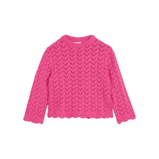 Sweter dziewczęcy ażurowy ze sklepu bonprix w kategorii Swetry dziewczęce - zdjęcie 170617902