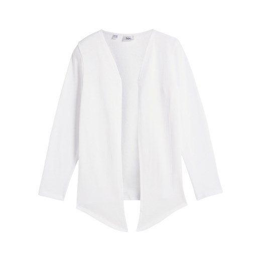Bluza dziewczęca bez zapięcia, z przodami wyciętymi w szpic, z bawełny organicznej ze sklepu bonprix w kategorii Bluzy dziewczęce - zdjęcie 170617910