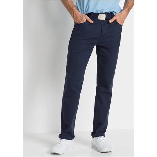 Spodnie ze stretchem Classic Fit Straight ze sklepu bonprix w kategorii Spodnie męskie - zdjęcie 170619042