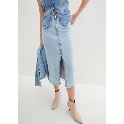 Spódnica dżinsowa ze sklepu bonprix w kategorii Spódnice - zdjęcie 170619063