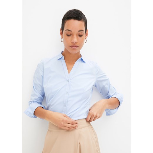 Bluzka ze stretchem ze sklepu bonprix w kategorii Koszule damskie - zdjęcie 170619434