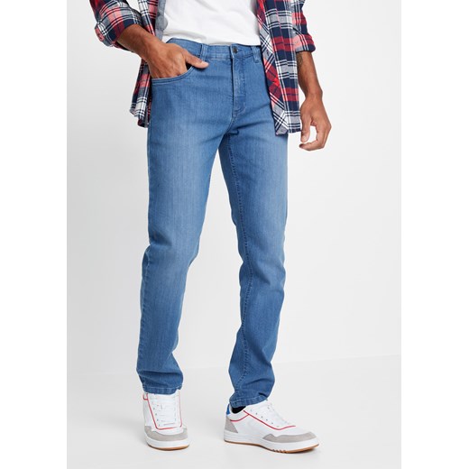 Dżinsy ze stretchem Slim Fit Straight ze sklepu bonprix w kategorii Jeansy męskie - zdjęcie 170619932