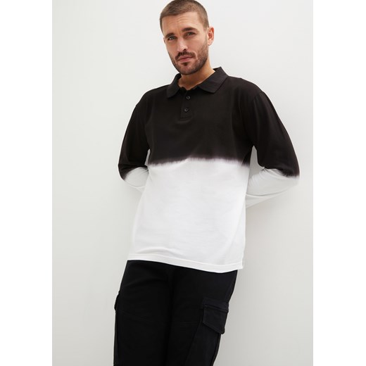 Shirt polo z długim rękawem, w cieniowanym kolorze ze sklepu bonprix w kategorii T-shirty męskie - zdjęcie 170620262
