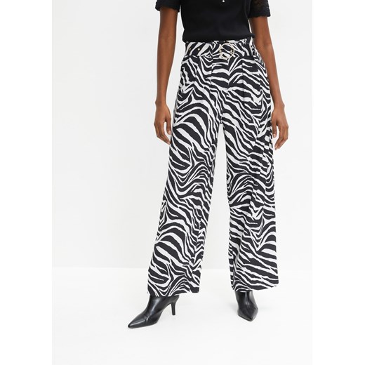 Spodnie culotte, high waist ze sklepu bonprix w kategorii Spodnie damskie - zdjęcie 170621442