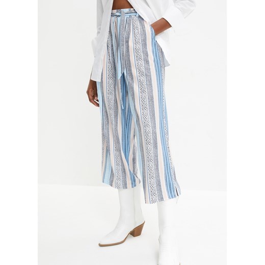 Spodnie culotte, high waist ze sklepu bonprix w kategorii Spodnie damskie - zdjęcie 170621452