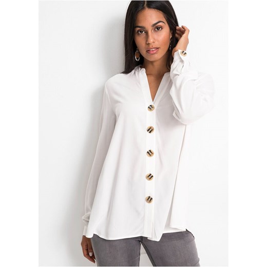 Bluzka oversize z ozdobnymi guzikami ze sklepu bonprix w kategorii Bluzki damskie - zdjęcie 170622104