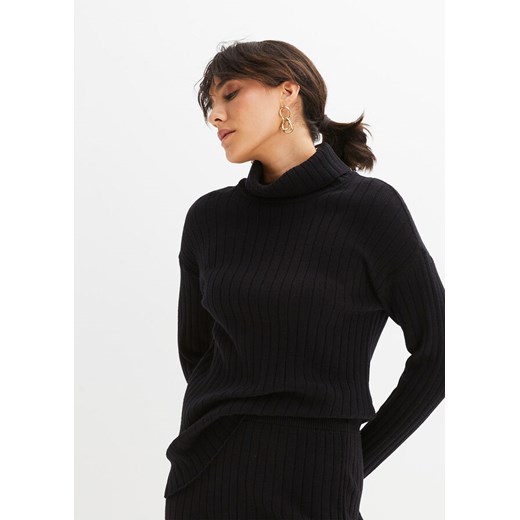 Sweter z golfem ze sklepu bonprix w kategorii Swetry damskie - zdjęcie 170622443