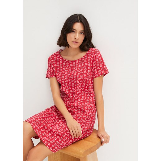 Sukienka shirtowa w roślinny wzór ze sklepu bonprix w kategorii Sukienki - zdjęcie 170622530