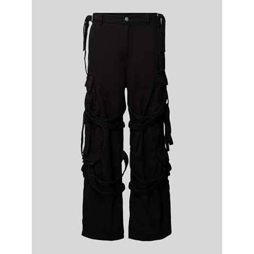Spodnie cargo o kroju baggy fit z kieszeniami z tyłu ze sklepu Peek&Cloppenburg  w kategorii Spodnie męskie - zdjęcie 170624334