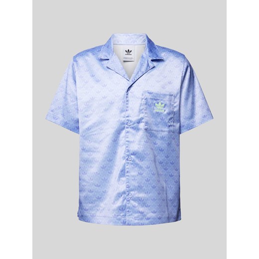 Koszula casualowa o kroju regular fit z nadrukiem z logo na całej powierzchni ze sklepu Peek&Cloppenburg  w kategorii Koszule męskie - zdjęcie 170624354