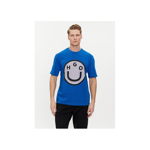 Hugo T-Shirt Nimper 50513189 Niebieski Regular Fit ze sklepu MODIVO w kategorii T-shirty męskie - zdjęcie 170629584