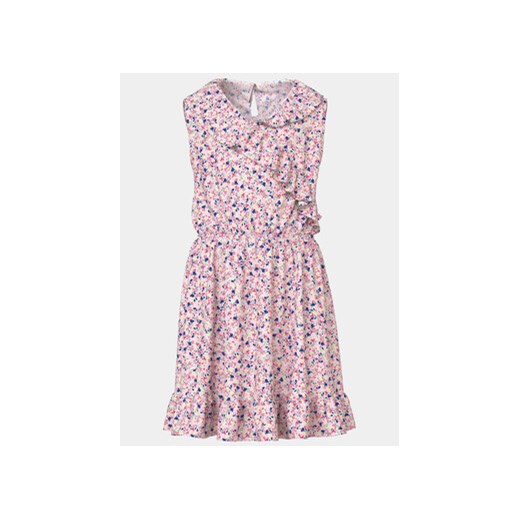 NAME IT Sukienka letnia Vinaya 13231076 Różowy Regular Fit ze sklepu MODIVO w kategorii Sukienki dziewczęce - zdjęcie 170629634