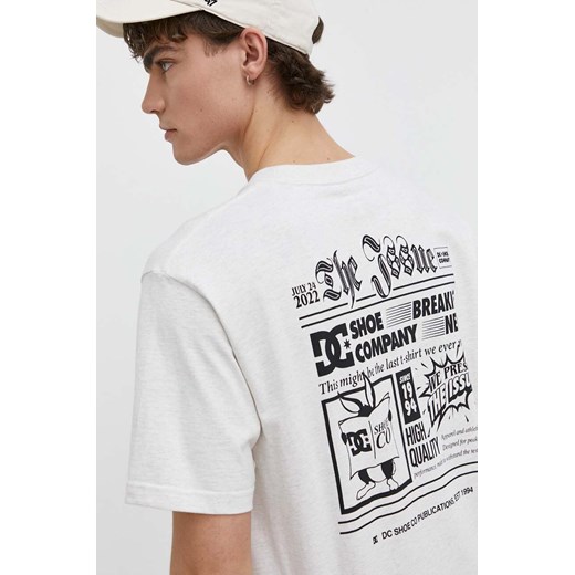 DC t-shirt bawełniany męski kolor szary z nadrukiem ADYZT05368 ze sklepu ANSWEAR.com w kategorii T-shirty męskie - zdjęcie 170633021