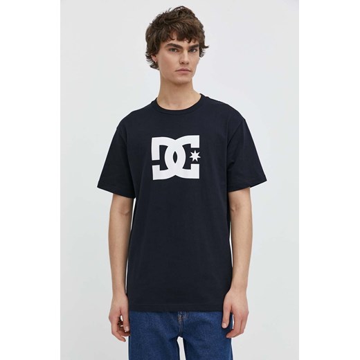 DC t-shirt bawełniany Star męski kolor granatowy z nadrukiem ADYZT05373 ze sklepu ANSWEAR.com w kategorii T-shirty męskie - zdjęcie 170633032