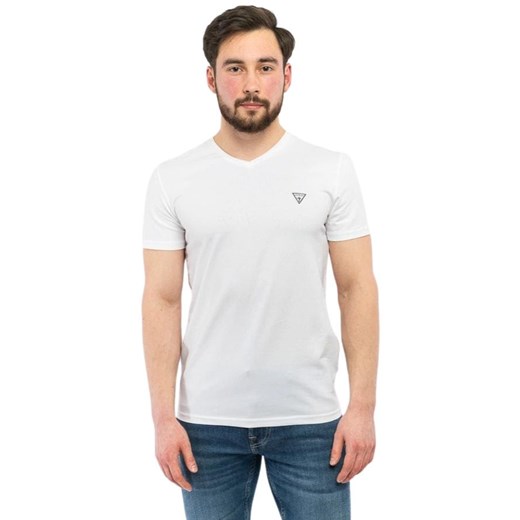 t-shirt męski guess u97m01 k6yw1 biały ze sklepu Royal Shop w kategorii T-shirty męskie - zdjęcie 170633350
