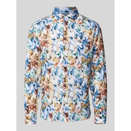 Koszula casualowa o kroju regular fit ze wzorem na całej powierzchni ze sklepu Peek&Cloppenburg  w kategorii Koszule męskie - zdjęcie 170634500