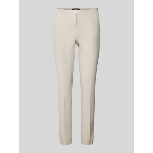 Spodnie o kroju slim fit z zapięciem na guzik model ‘SUMMER’ ze sklepu Peek&Cloppenburg  w kategorii Spodnie damskie - zdjęcie 170634821