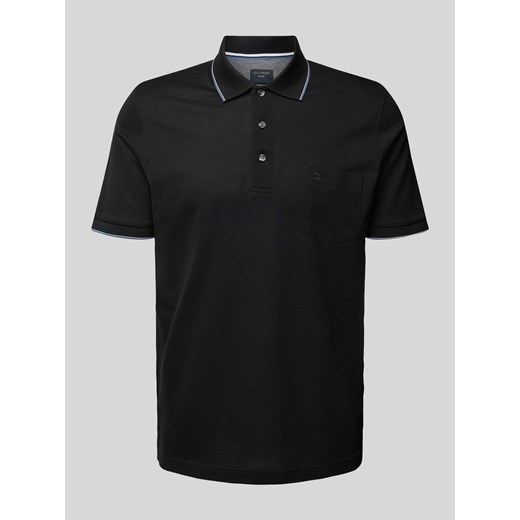 Koszulka polo z kieszenią na piersi i wyhaftowanym logo ze sklepu Peek&Cloppenburg  w kategorii T-shirty męskie - zdjęcie 170634870