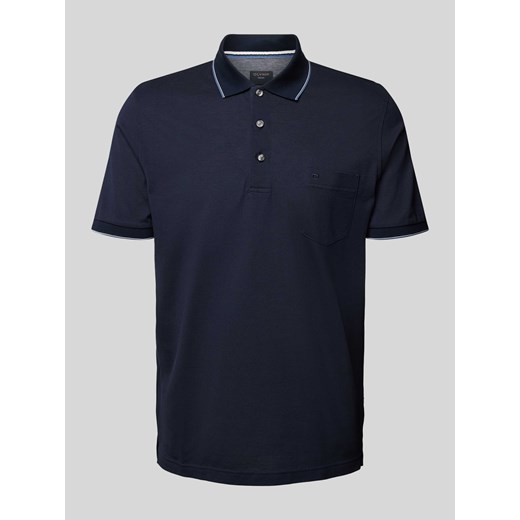 Koszulka polo z kieszenią na piersi i wyhaftowanym logo ze sklepu Peek&Cloppenburg  w kategorii T-shirty męskie - zdjęcie 170634960