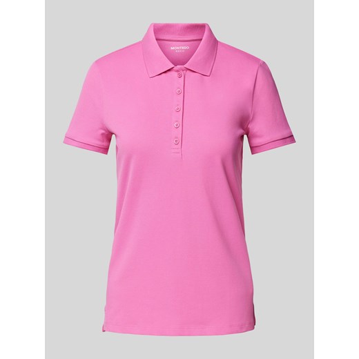 Koszulka polo o kroju regular fit w jednolitym kolorze ze sklepu Peek&Cloppenburg  w kategorii Bluzki damskie - zdjęcie 170635030