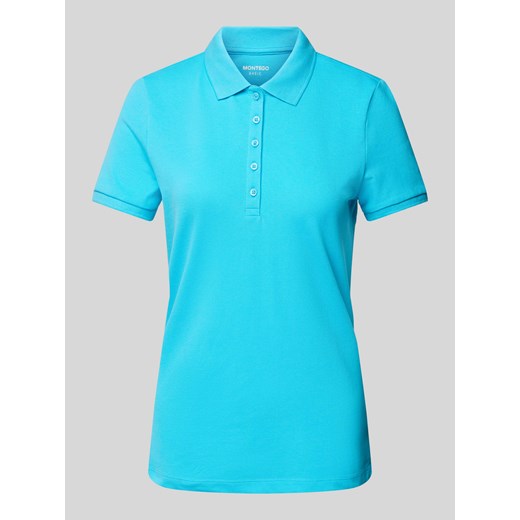 Koszulka polo o kroju regular fit w jednolitym kolorze ze sklepu Peek&Cloppenburg  w kategorii Bluzki damskie - zdjęcie 170635040