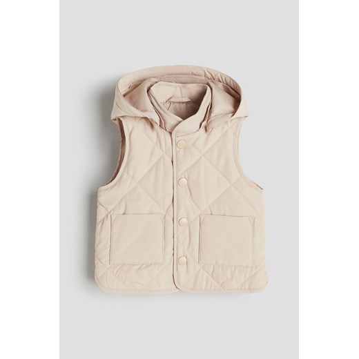 H & M - Pikowana kamizelka - Beżowy H & M 92 (1½-2Y) H&M