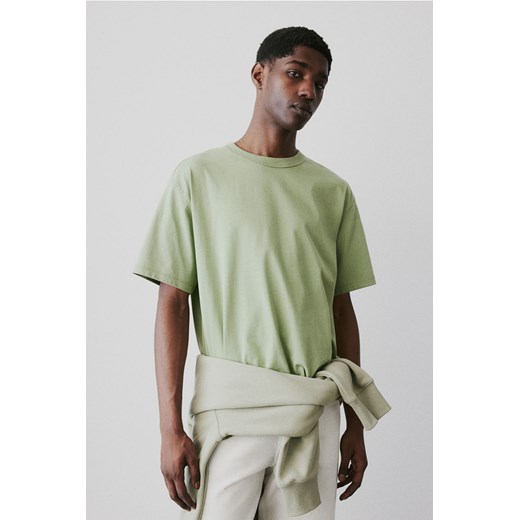 H & M - T-shirt COOLMAX Loose Fit - Zielony ze sklepu H&M w kategorii T-shirty męskie - zdjęcie 170635691