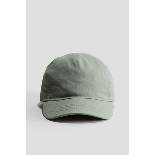 H & M - Bawełniana czapka z daszkiem - Zielony ze sklepu H&M w kategorii Czapki dziecięce - zdjęcie 170635792