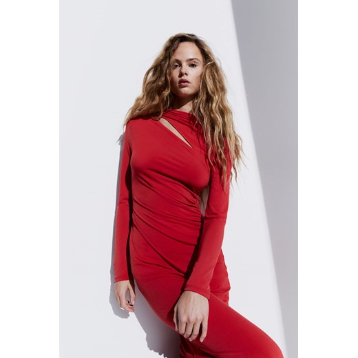 H & M - Sukienka bodycon z wycięciem - Czerwony ze sklepu H&M w kategorii Sukienki - zdjęcie 170635881