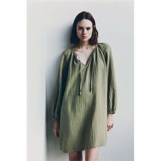 H & M - Tunikowa sukienka - Zielony ze sklepu H&M w kategorii Sukienki - zdjęcie 170635921