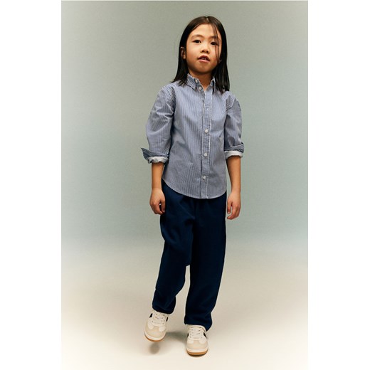 H & M - Bawełniana koszula - Niebieski ze sklepu H&M w kategorii Koszule dziewczęce - zdjęcie 170635932