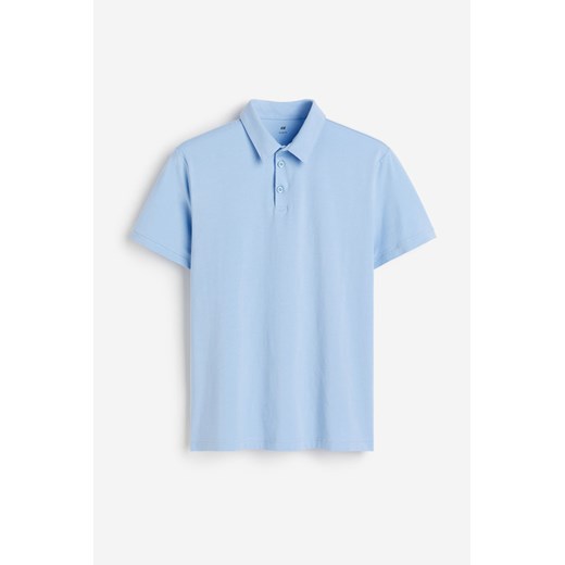 H & M - Top polo Slim Fit - Niebieski ze sklepu H&M w kategorii T-shirty męskie - zdjęcie 170636102