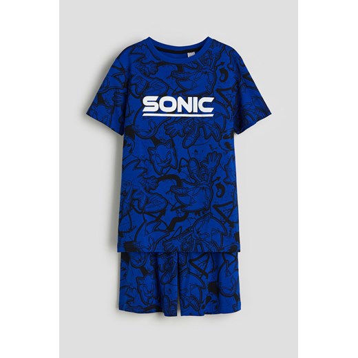 H & M - Piżama z T-shirtem i szortami - Niebieski ze sklepu H&M w kategorii Piżamy dziecięce - zdjęcie 170636262