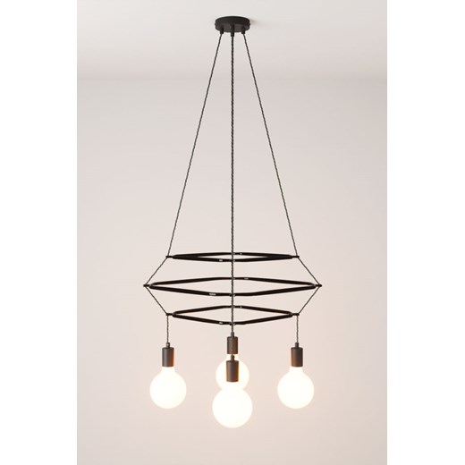 H & M - Żyrandol Cage Z 4 Żarówkami - Czarny ze sklepu H&M w kategorii Lampy wiszące - zdjęcie 170636303