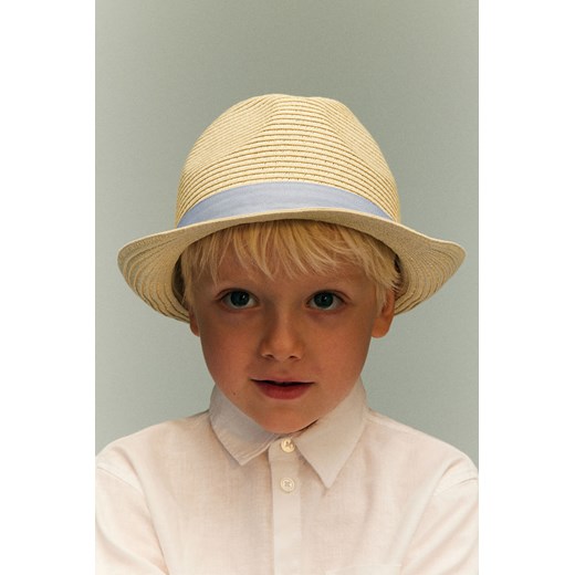 H & M - Kapelusz'słomkowy - Beżowy ze sklepu H&M w kategorii Czapki dziecięce - zdjęcie 170636391