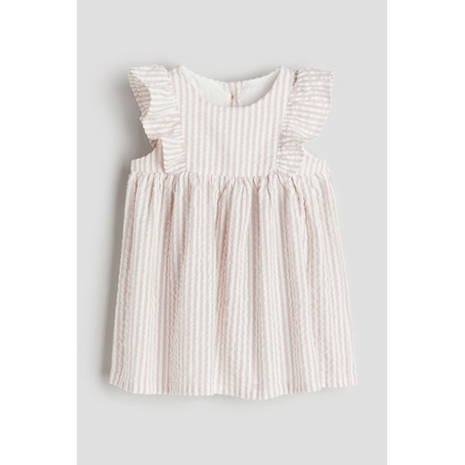 H & M - Bawełniana sukienka z falbankami - Różowy ze sklepu H&M w kategorii Sukienki dziewczęce - zdjęcie 170636873