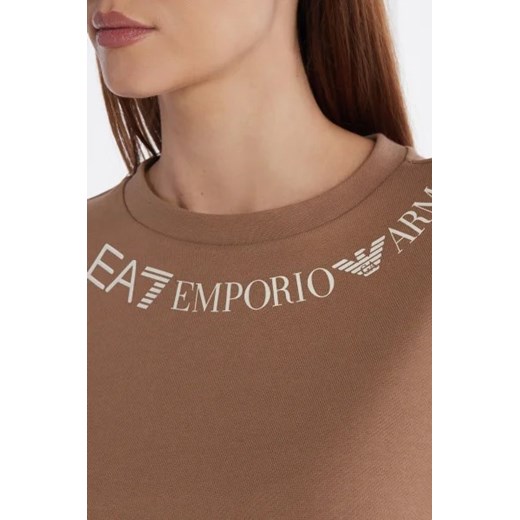 Bluza damska Emporio Armani z napisem bawełniana 
