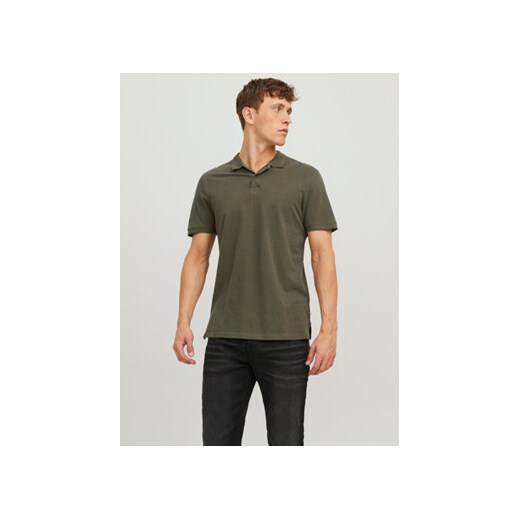 Jack&Jones Polo Basic 12136516 Zielony Slim Fit ze sklepu MODIVO w kategorii T-shirty męskie - zdjęcie 170640282