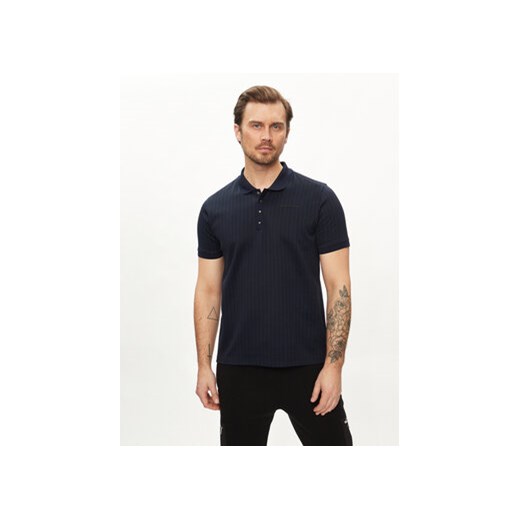 KARL LAGERFELD Polo 745012 542215 Granatowy Regular Fit ze sklepu MODIVO w kategorii T-shirty męskie - zdjęcie 170640673