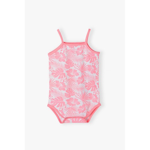 Body niemowlęce na ramiączka w różowe wzory ze sklepu 5.10.15 w kategorii Body niemowlęce - zdjęcie 170641851