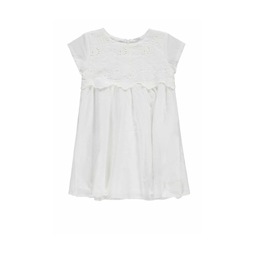 Sukienka dziewczęca z krótkim rękawem, biała, haftowana, Königsmuhle ze sklepu 5.10.15 w kategorii Sukienki dziewczęce - zdjęcie 170641980