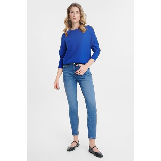 Spodnie jeansowe damskie slim niebieskie ze sklepu 5.10.15 w kategorii Jeansy damskie - zdjęcie 170642173